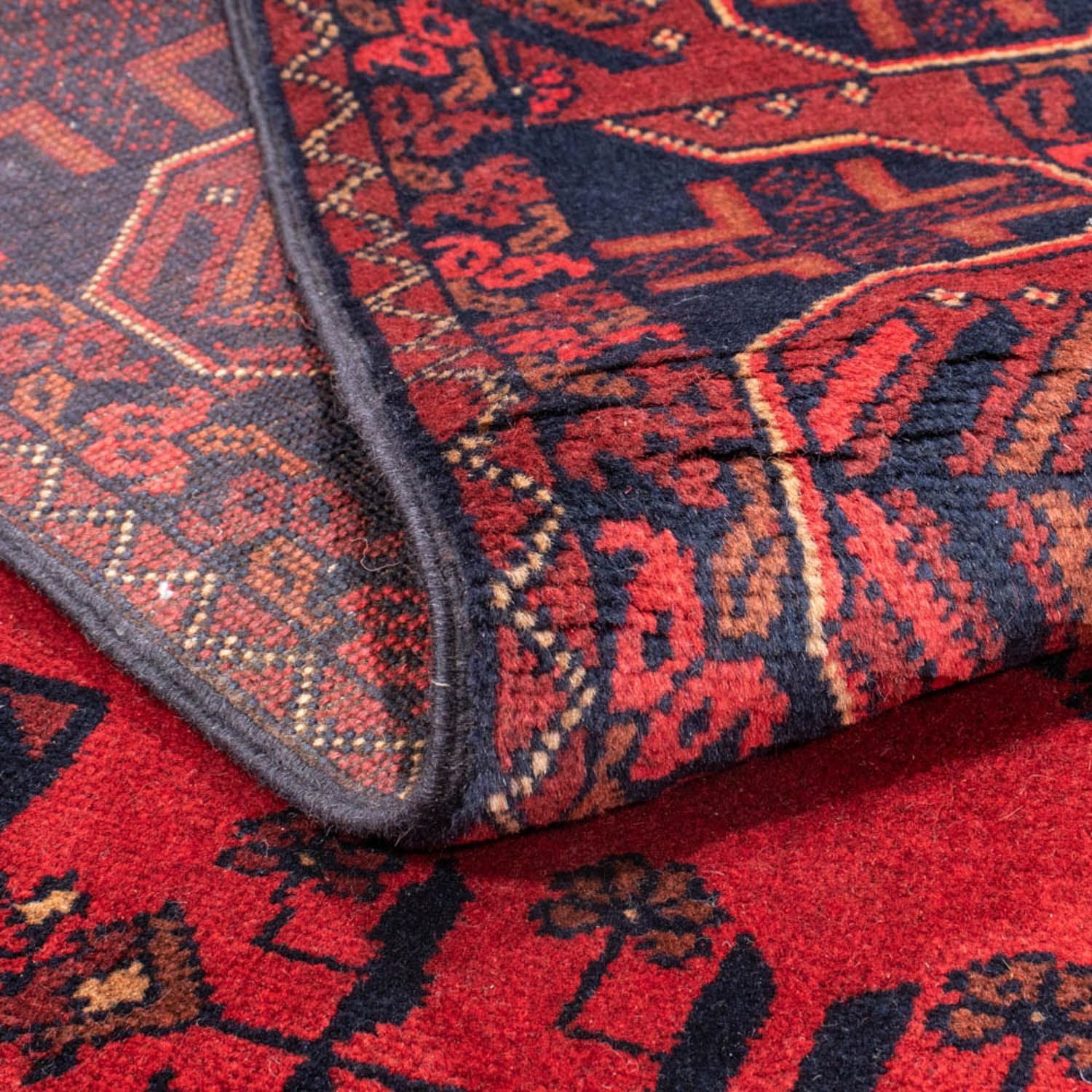 Afghan Teppich - Kunduz 184 x 127 cm - rot