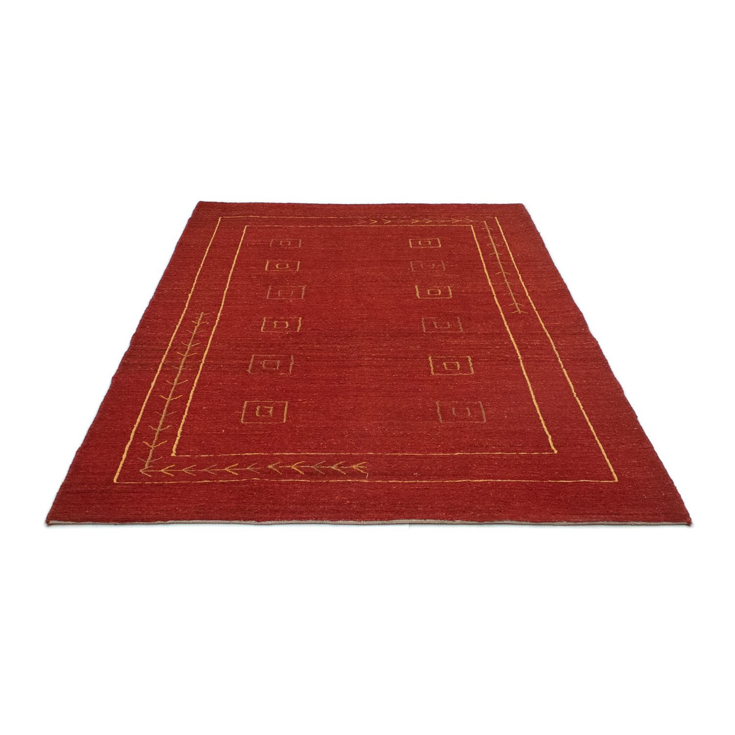 Gabbeh Teppich - Perser 196 x 143 cm - rot