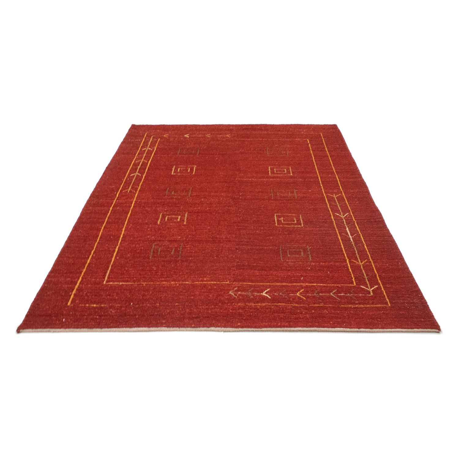 Gabbeh Teppich - Perser 196 x 146 cm - rot
