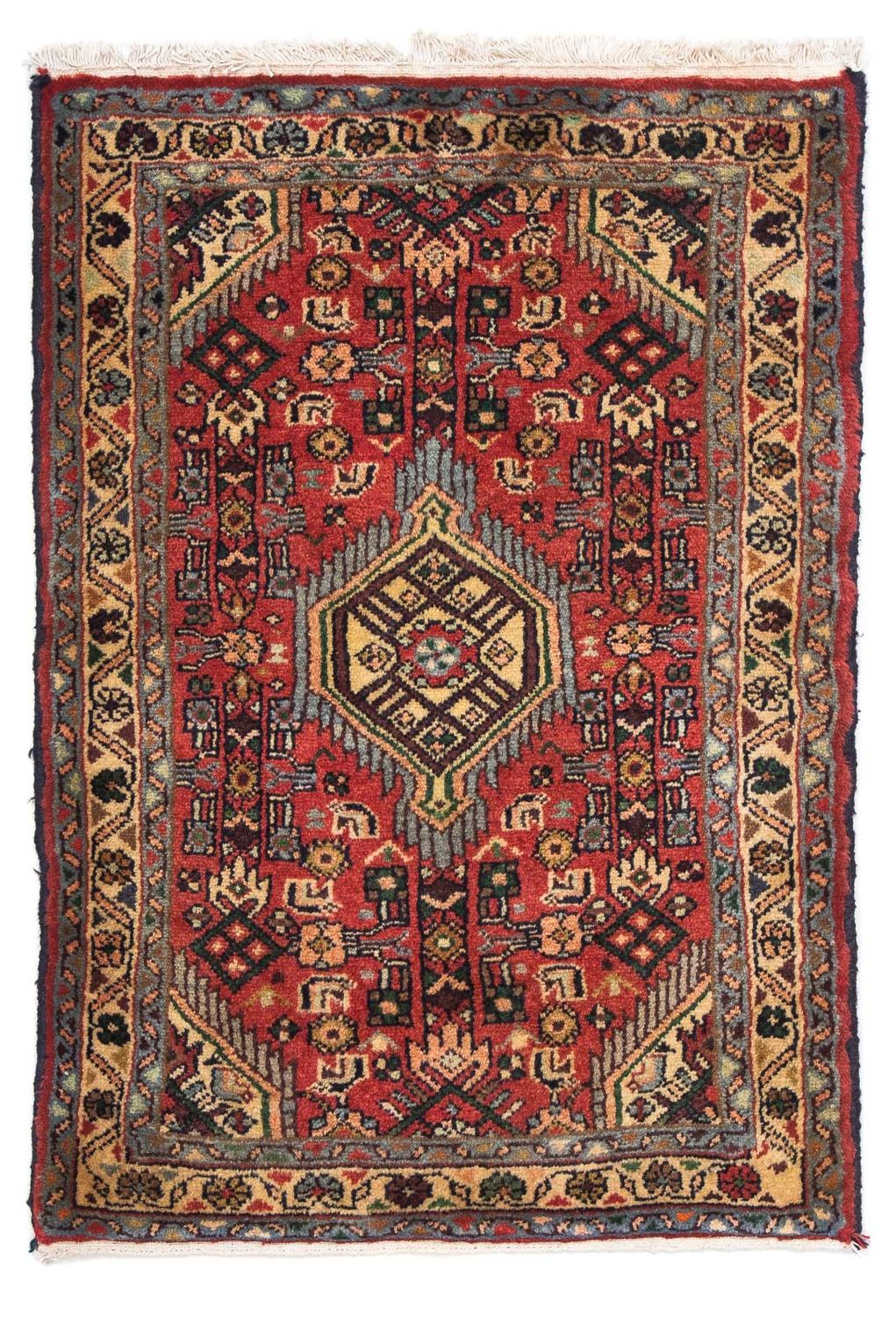Perserteppich - Nomadic 87 x 62 cm - dunkelrot