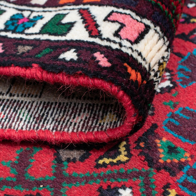 Perserteppich - Nomadic 298 x 72 cm - dunkelrot