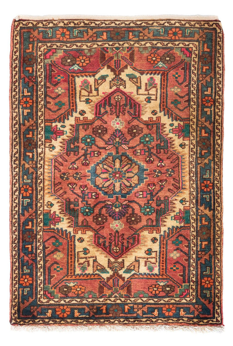 Perserteppich - Nomadic 123 x 87 cm - hellrot
