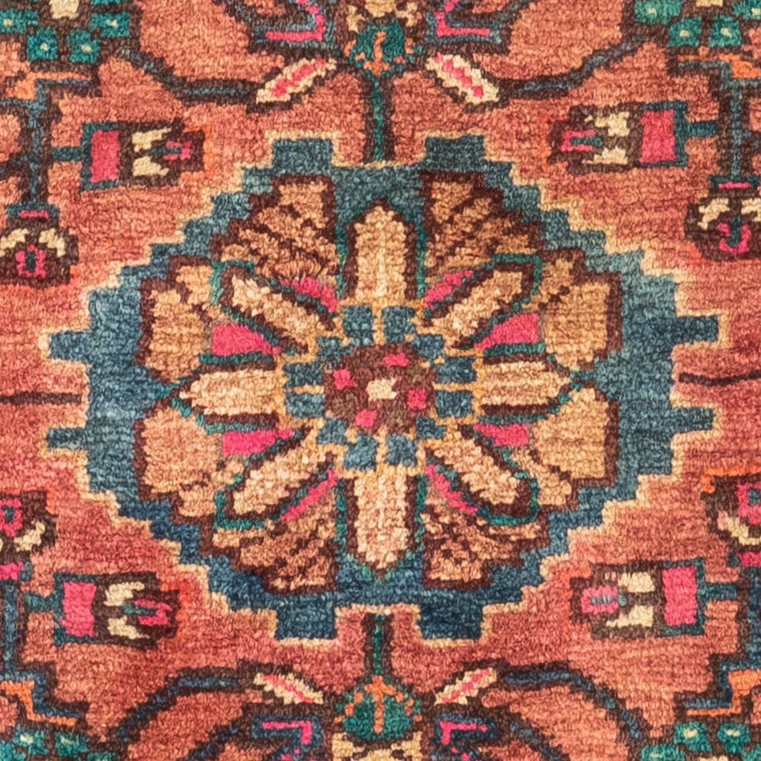 Perserteppich - Nomadic 123 x 87 cm - hellrot