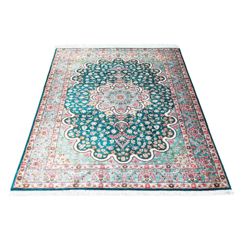 Perserteppich - Ghom 152 x 100 cm - grün