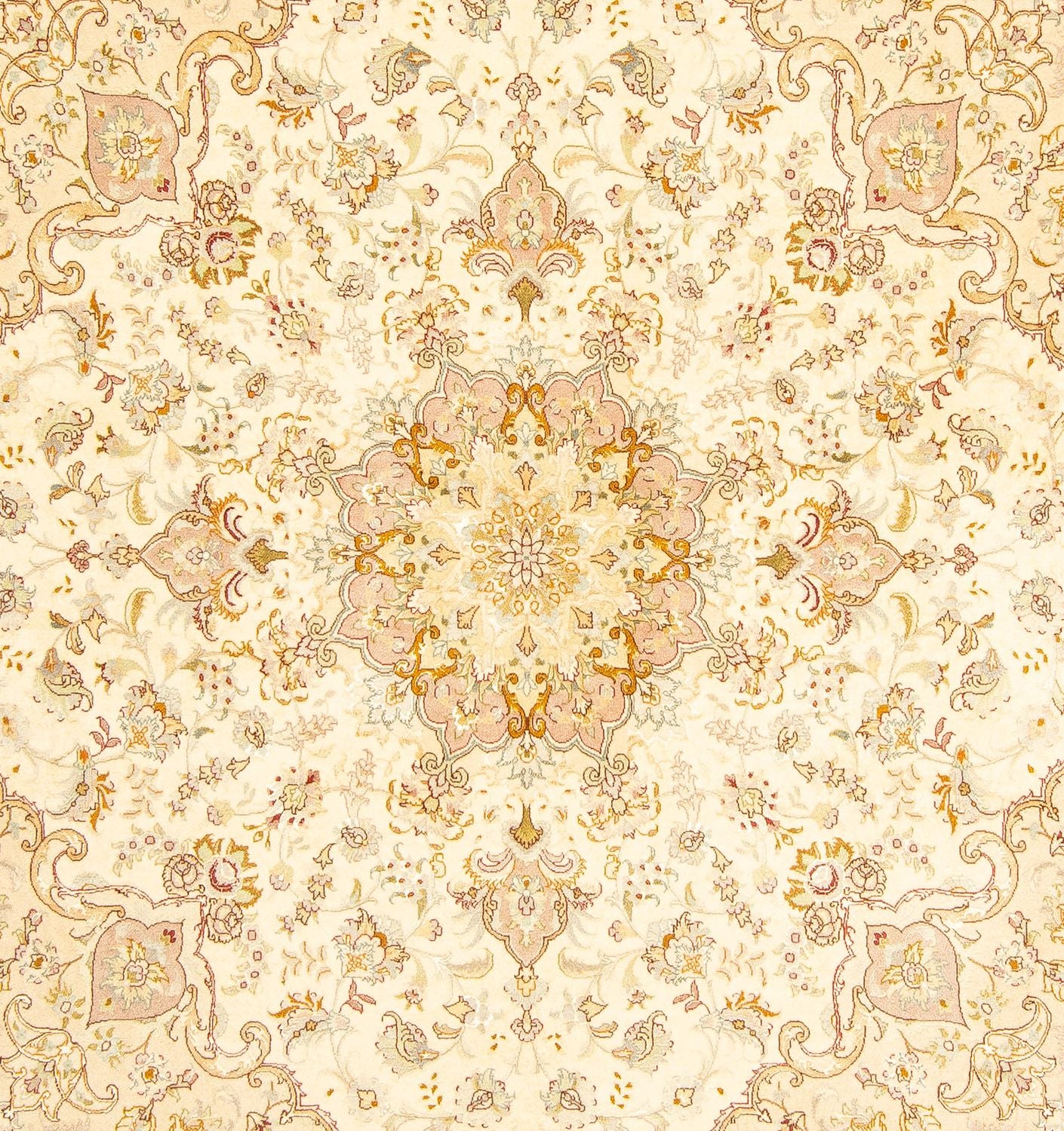 Perserteppich - Täbriz - Royal 210 x 202 cm Quadratischer Teppich