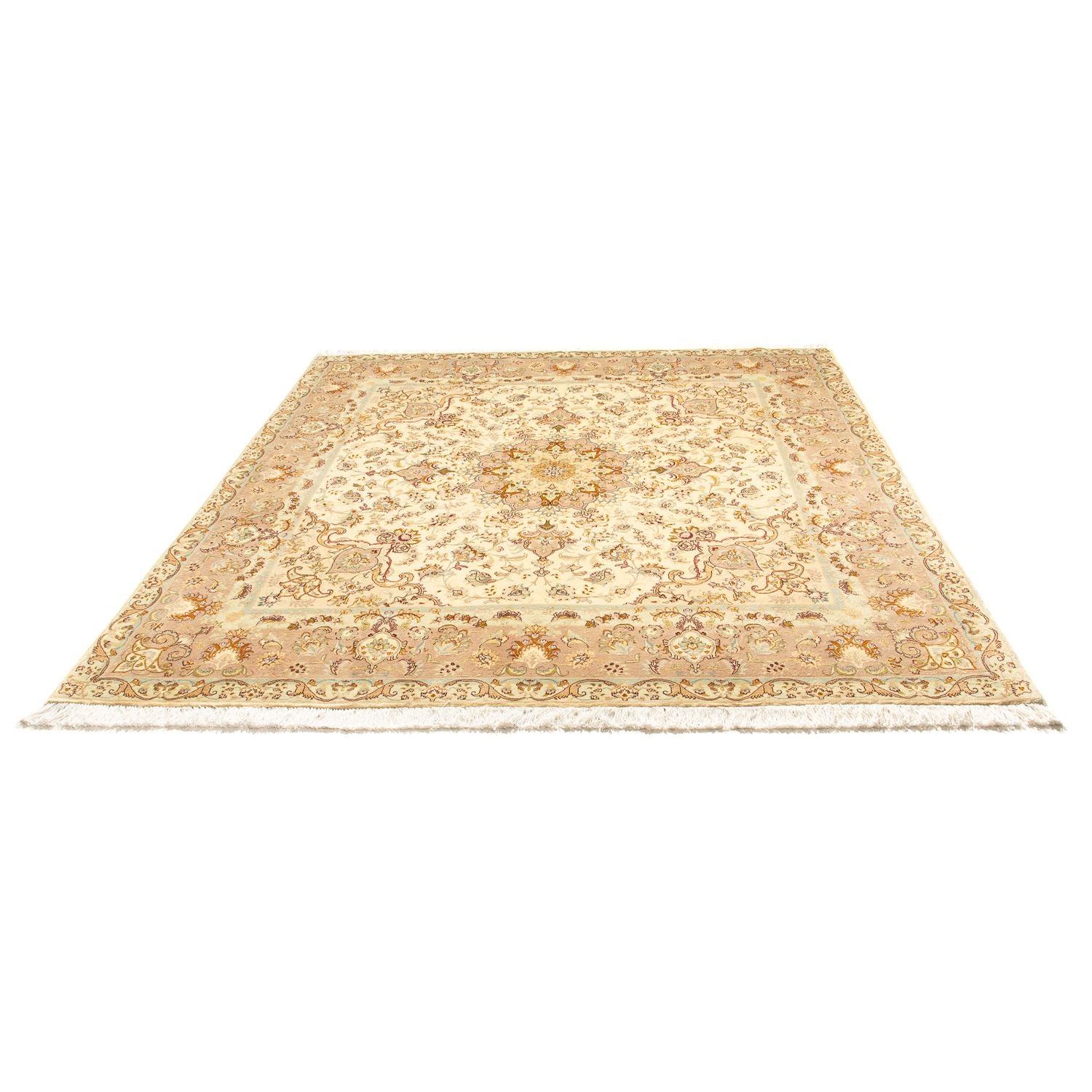 Perserteppich - Täbriz - Royal 210 x 202 cm Quadratischer Teppich