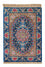 Perserteppich - Ghom 80 x 55 cm - dunkelblau