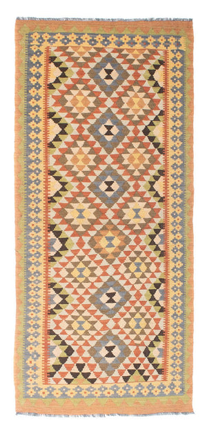 Kelim Teppich - Oriental 200 x 91 cm - hellbraun