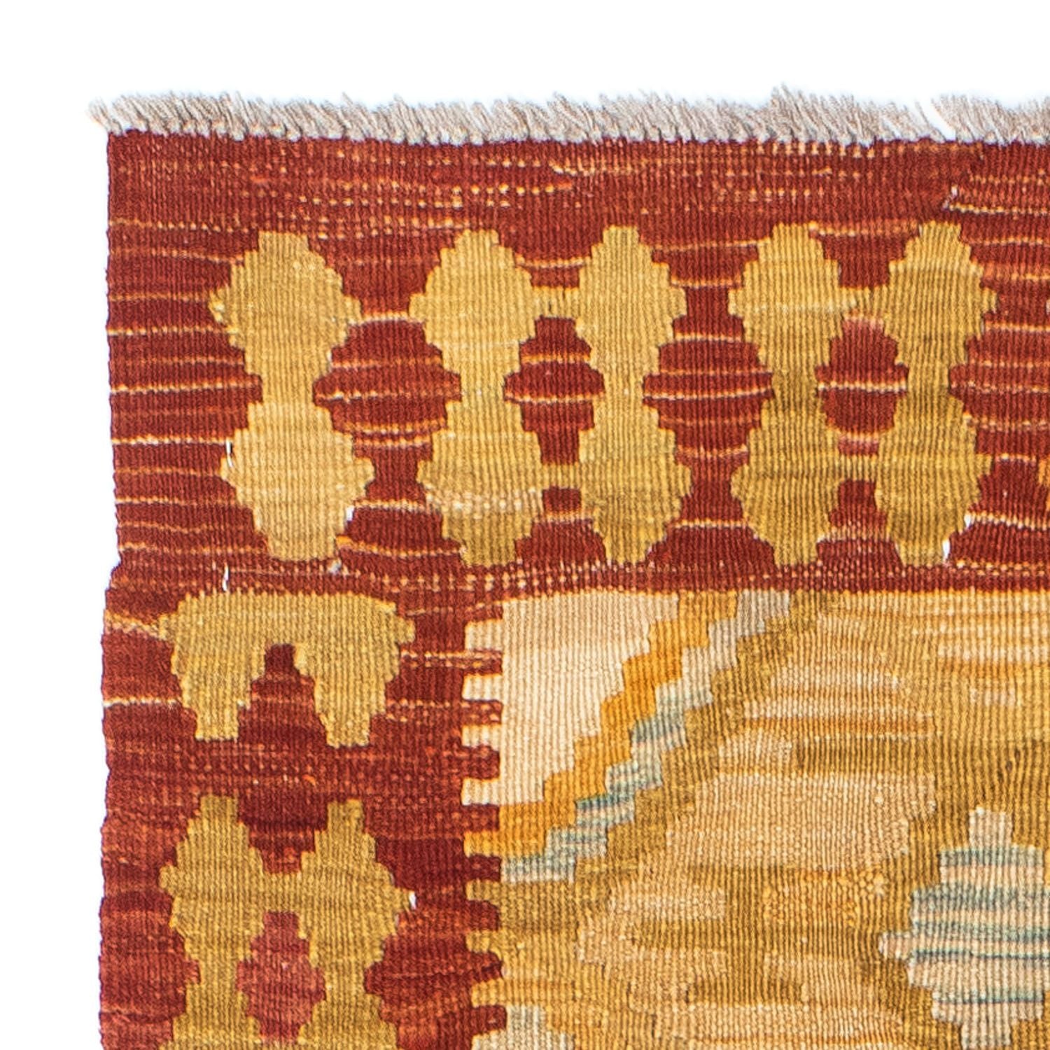 Kelim Teppich - Oriental 185 x 75 cm - gold