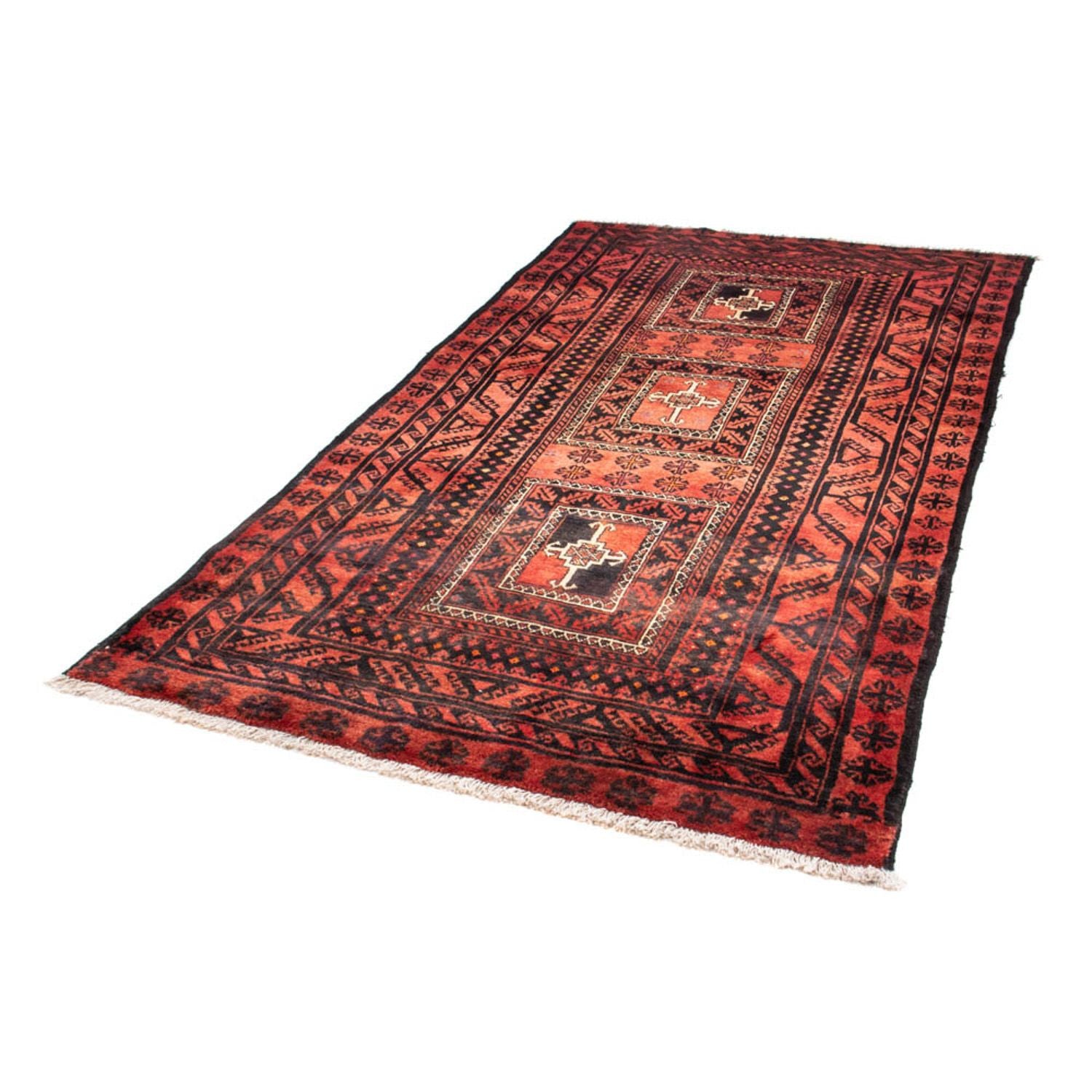 Belutsch Teppich 236 x 127 cm - rot