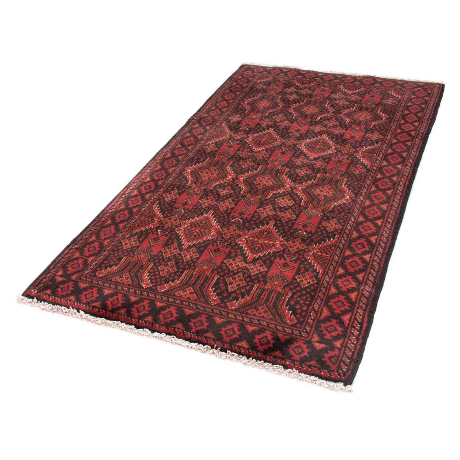 Belutsch Teppich 187 x 99 cm - rot