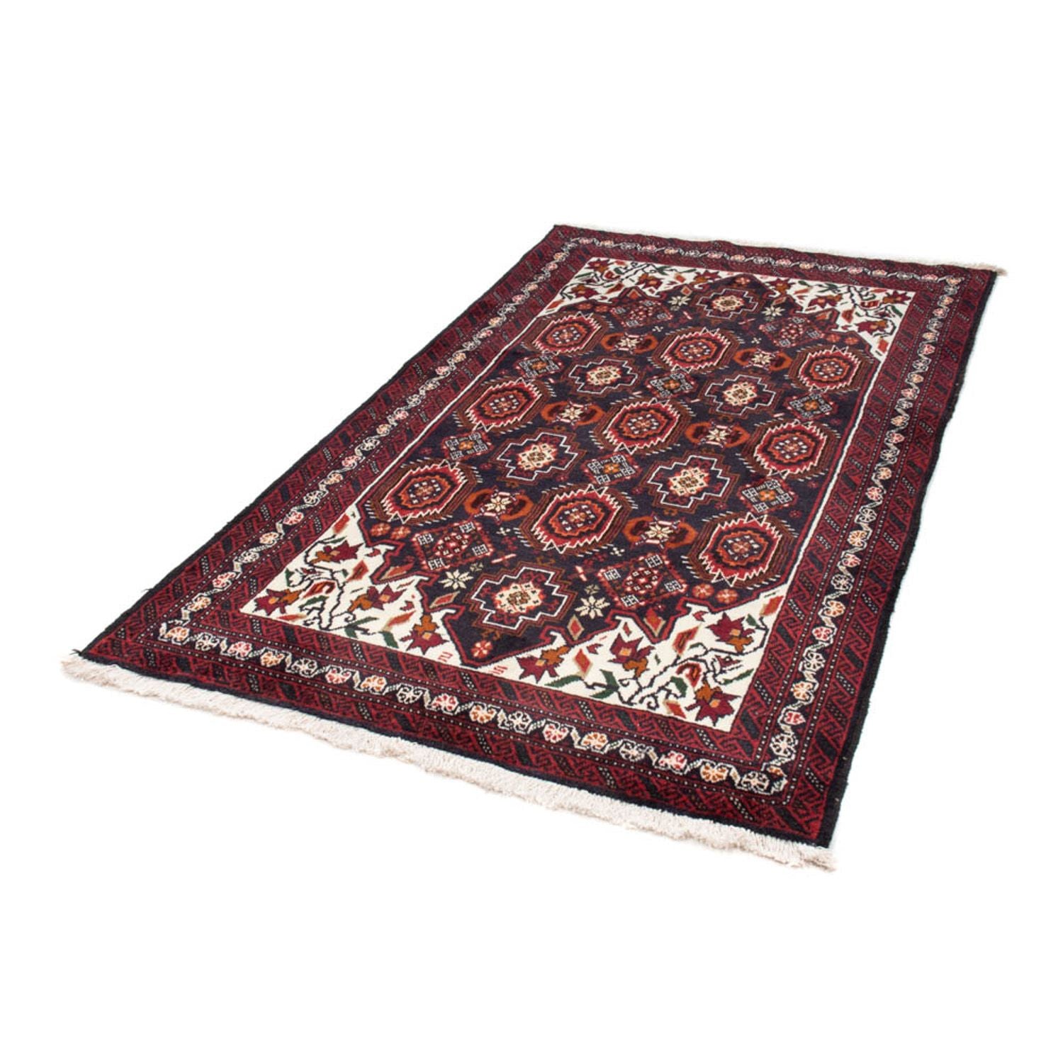 Belutsch Teppich 196 x 110 cm - dunkelblau