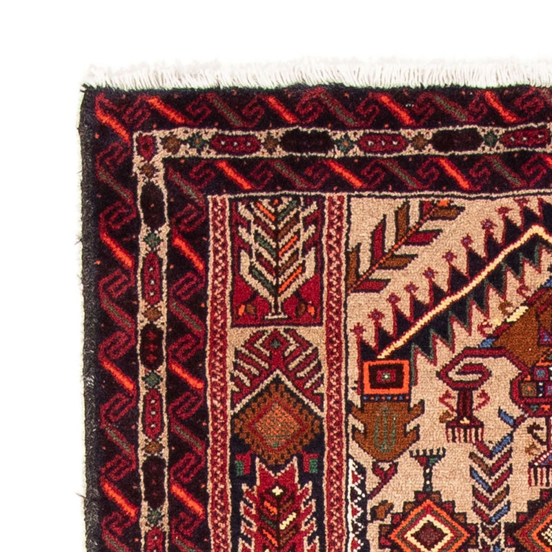 Belutsch Teppich 195 x 99 cm - mehrfarbig