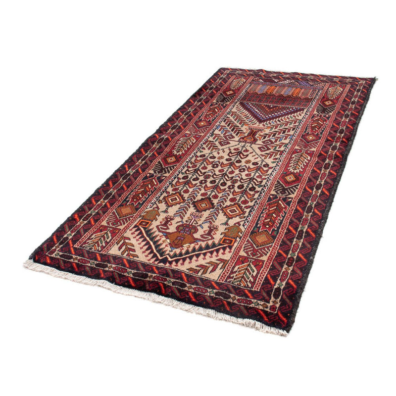 Belutsch Teppich 195 x 99 cm - mehrfarbig
