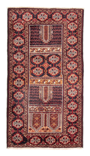 Belutsch Teppich 201 x 111 cm - mehrfarbig