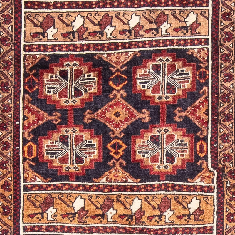 Belutsch Teppich 201 x 111 cm - mehrfarbig