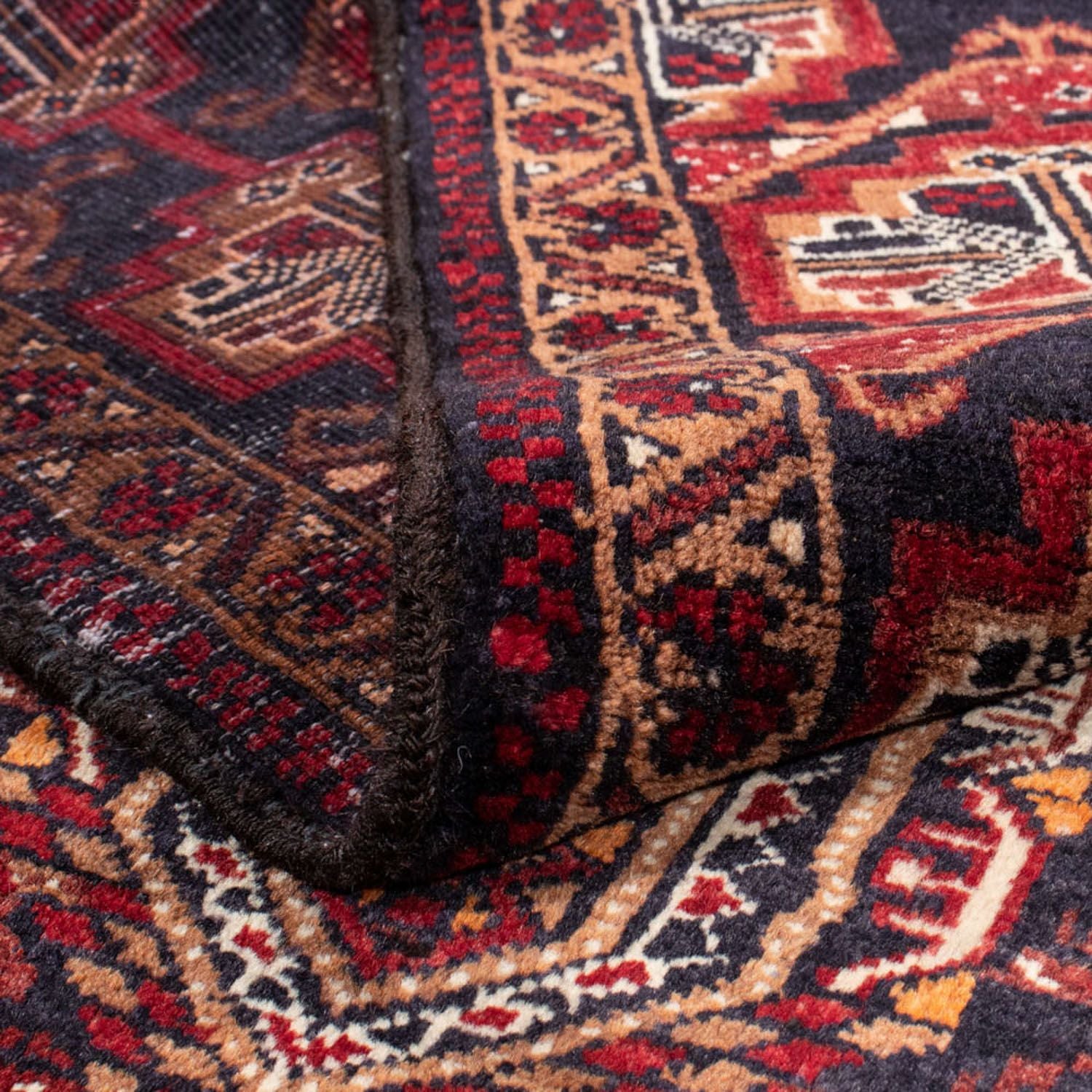Belutsch Teppich 201 x 111 cm - mehrfarbig