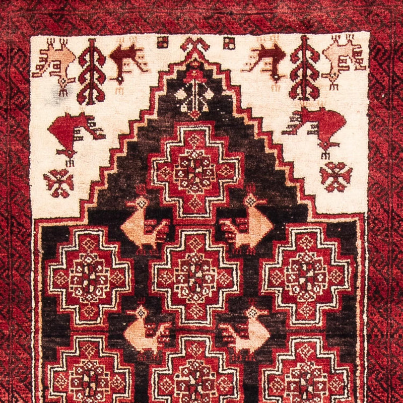 Belutsch Teppich 202 x 100 cm - rot