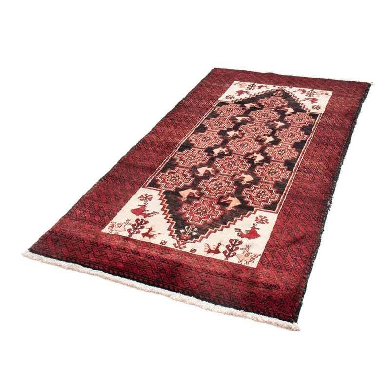 Belutsch Teppich 202 x 100 cm - rot