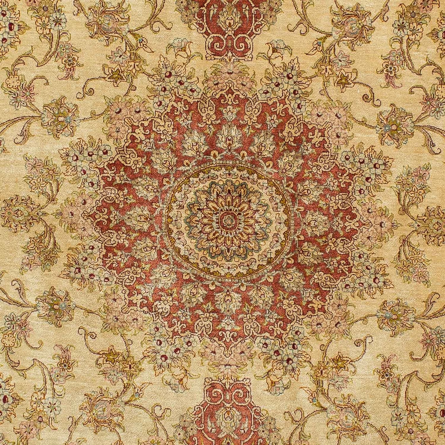Seidenteppich - Ghom Seide - Premium 210 x 130 cm Teppichbrücke