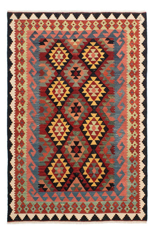 Kelim Teppich - Splash 214 x 153 cm - mehrfarbig