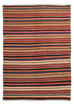 Kelim Teppich - Splash 204 x 145 cm - mehrfarbig