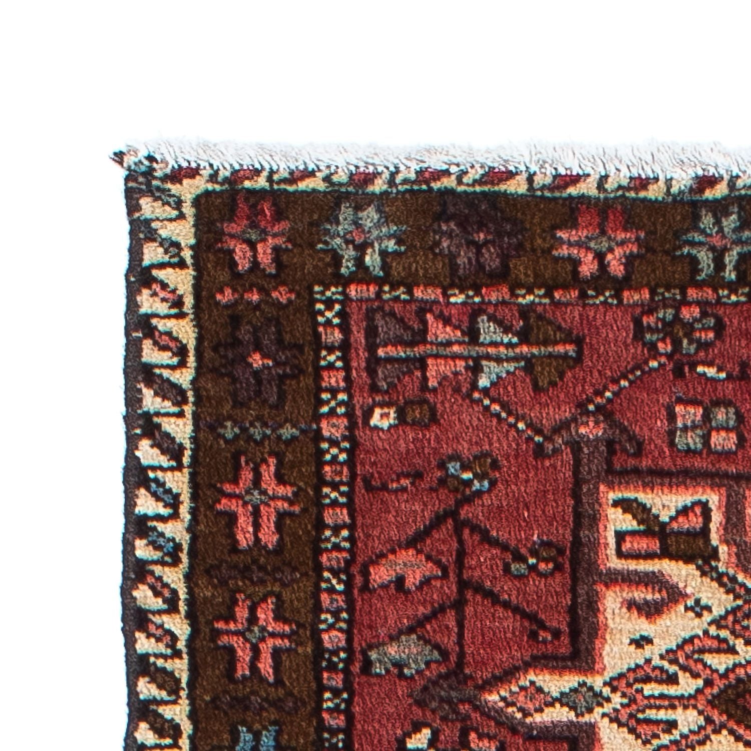Perserteppich - Nomadic 304 x 85 cm - dunkelrot