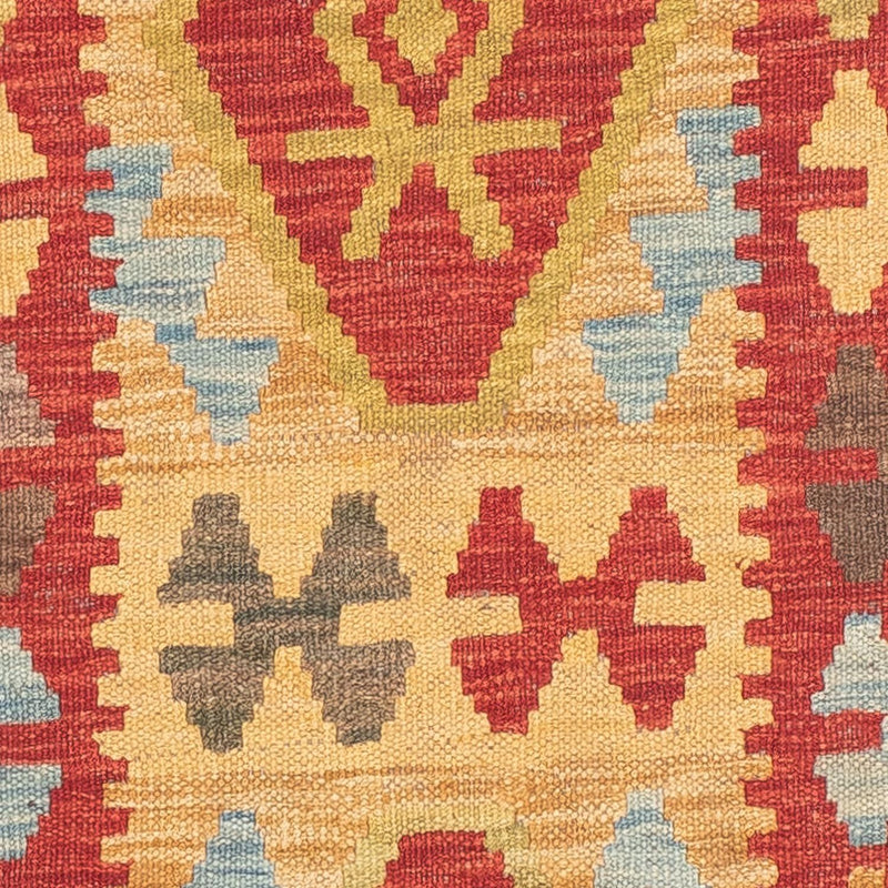Kelim Teppich - Splash 199 x 65 cm - rot