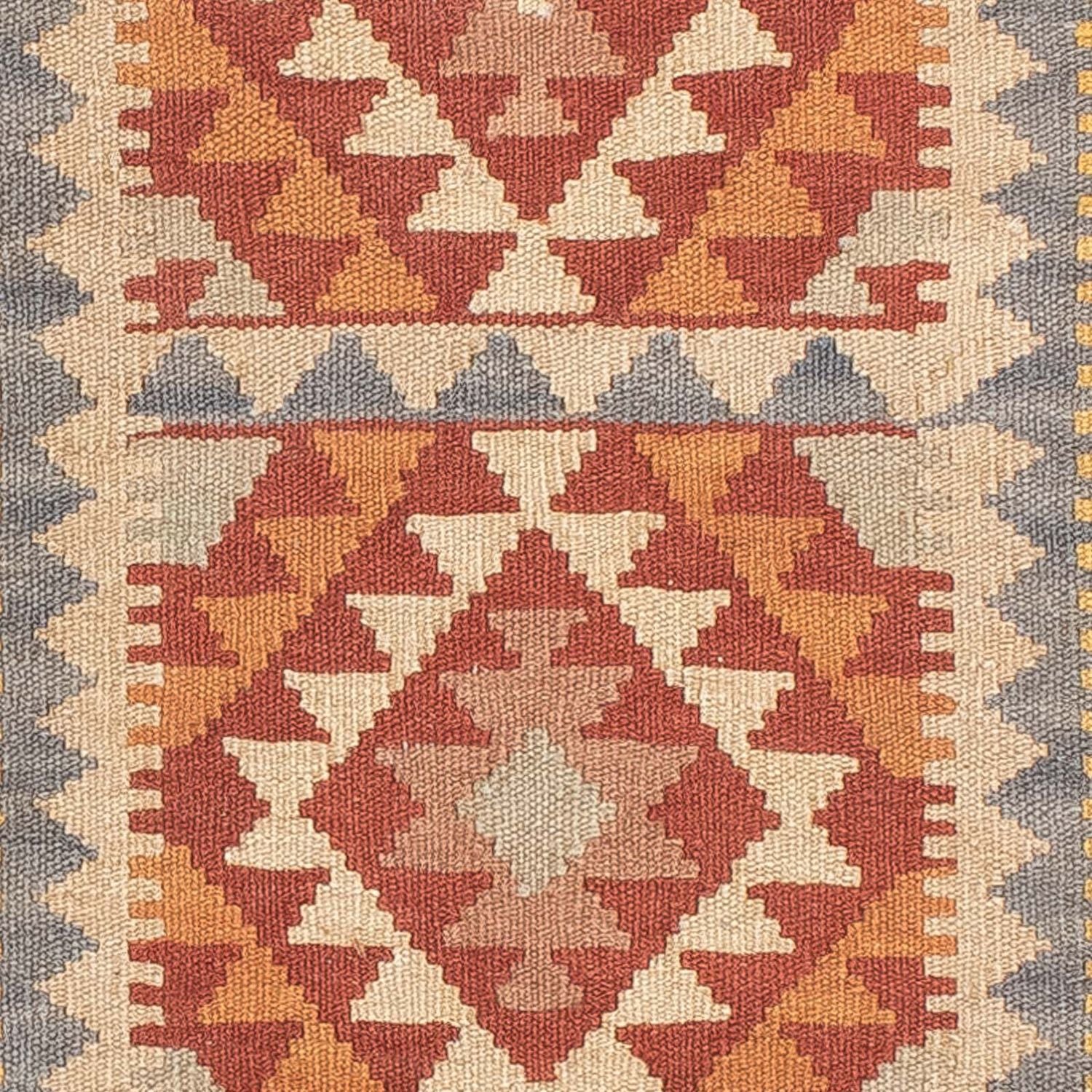 Kelim Teppich - Splash 197 x 62 cm - mehrfarbig