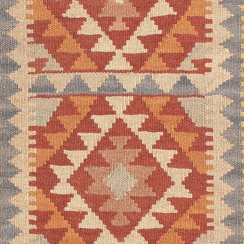 Kelim Teppich - Splash 197 x 62 cm - mehrfarbig