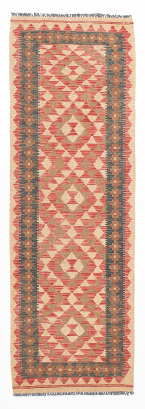 Kelim Teppich - Splash 203 x 60 cm - hellrot