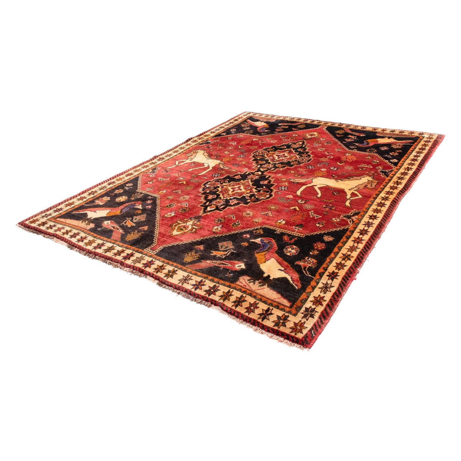 Perserteppich - Nomadic 272 x 200 cm - rot