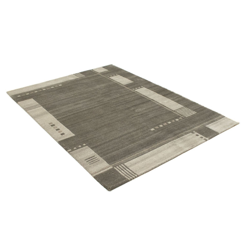 Nepal Teppich 200 x 140 cm - grau