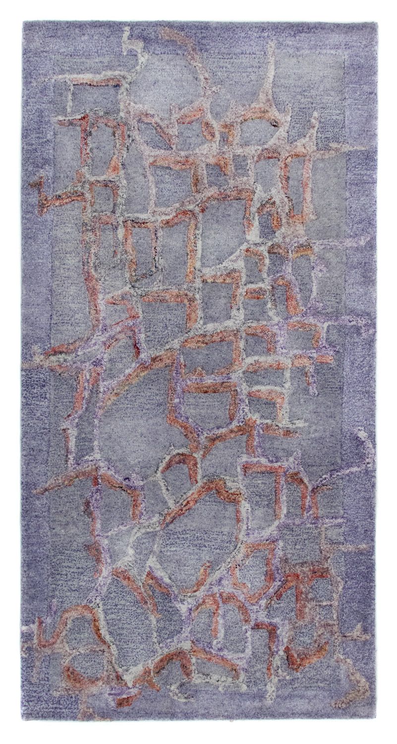 Designer Teppich 140 x 70 cm - flieder