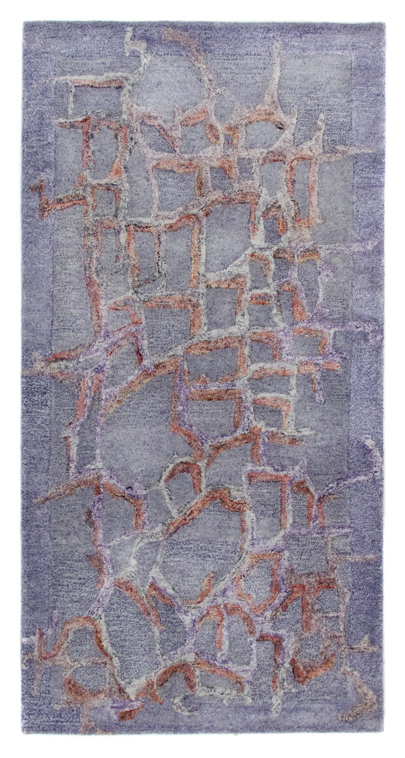 Designer Teppich 140 x 70 cm - flieder