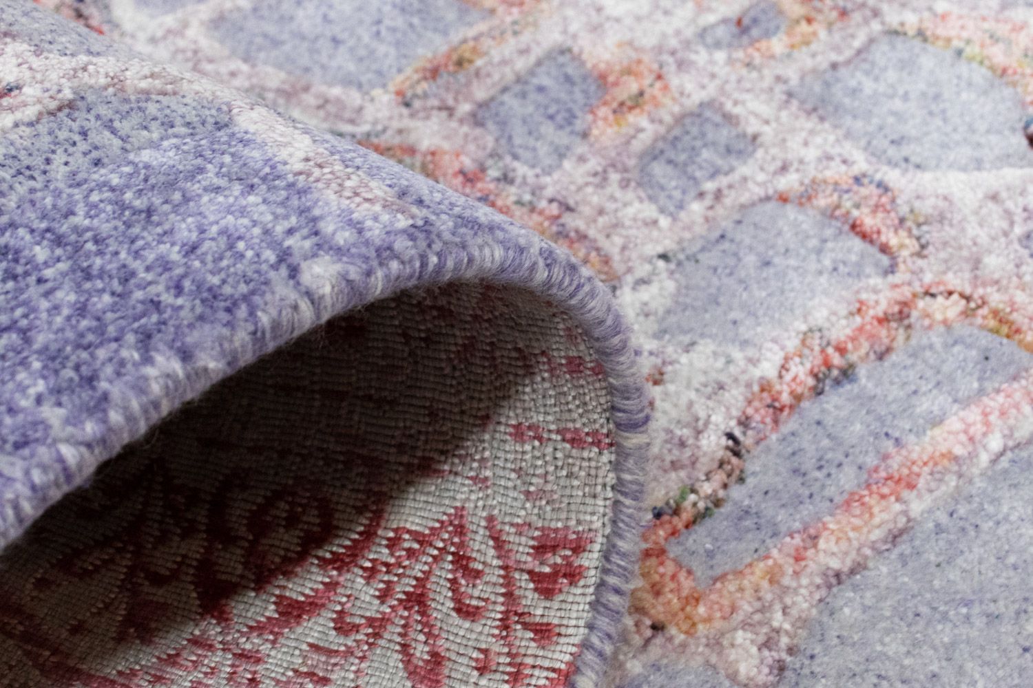 Designer Teppich 140 x 70 cm - flieder
