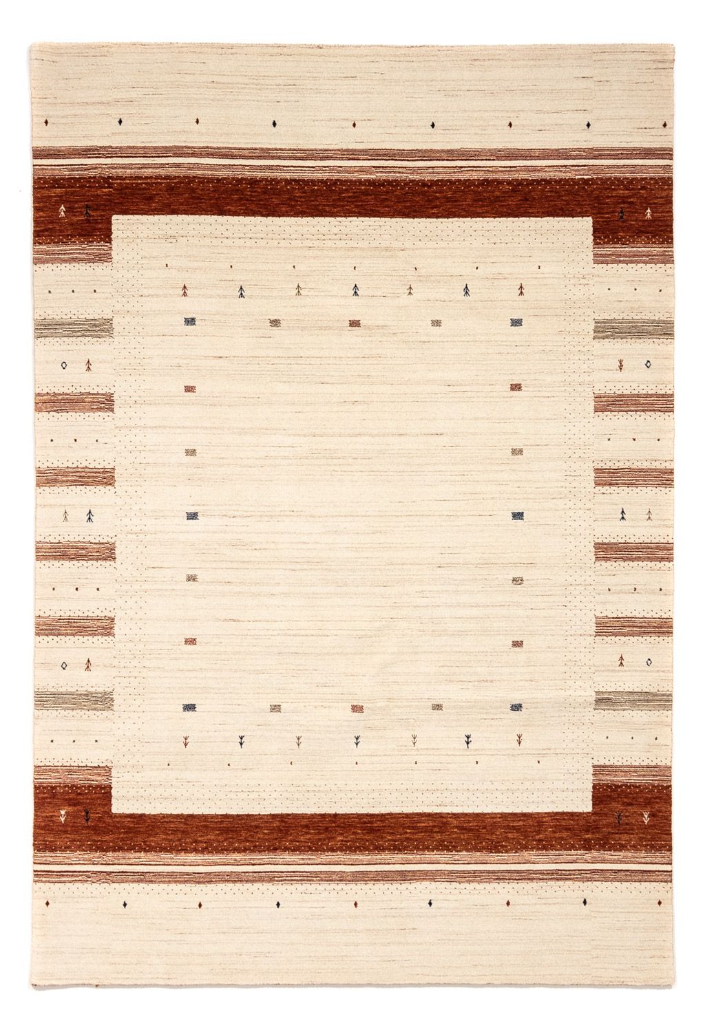 Gabbeh Teppich - Loribaft Indus 304 x 206 cm - beige