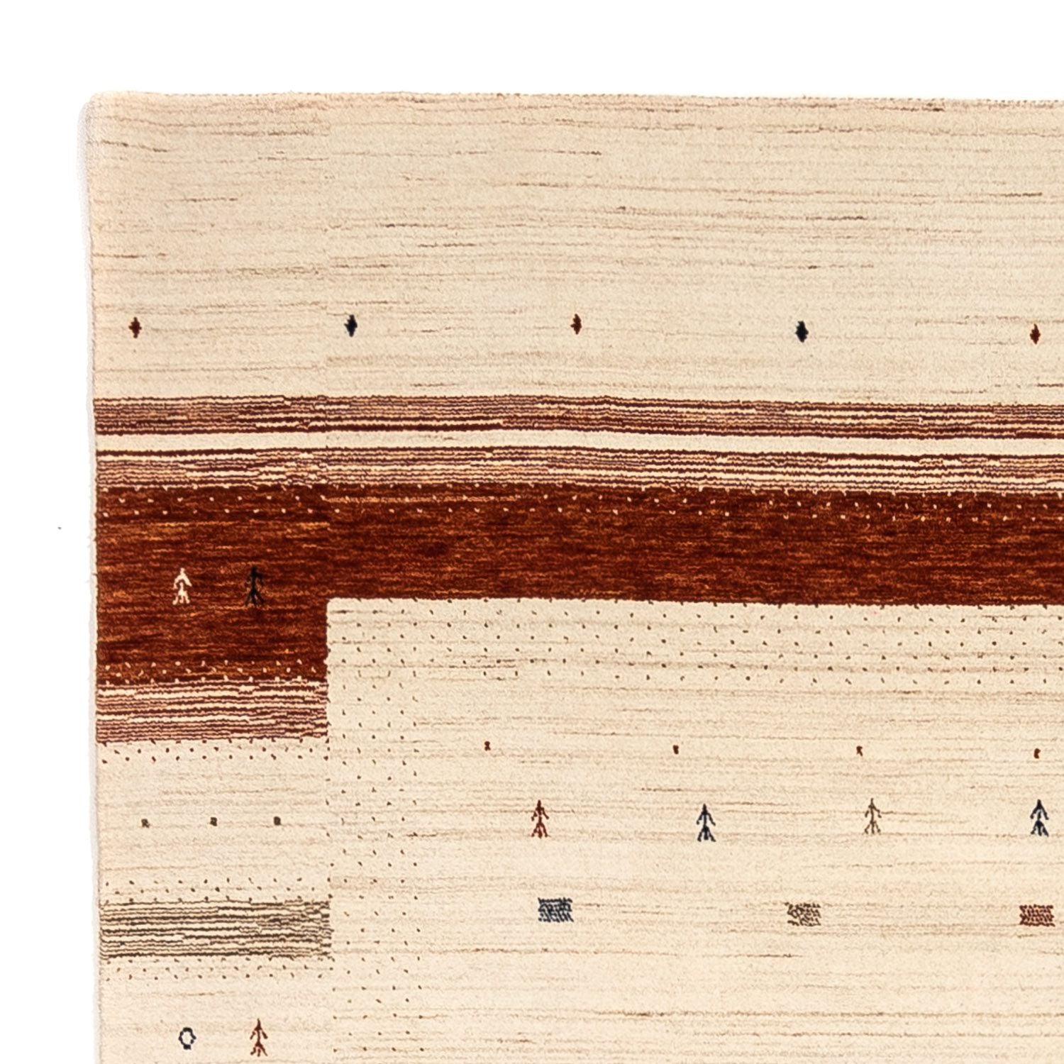 Gabbeh Teppich - Loribaft Indus 304 x 206 cm - beige