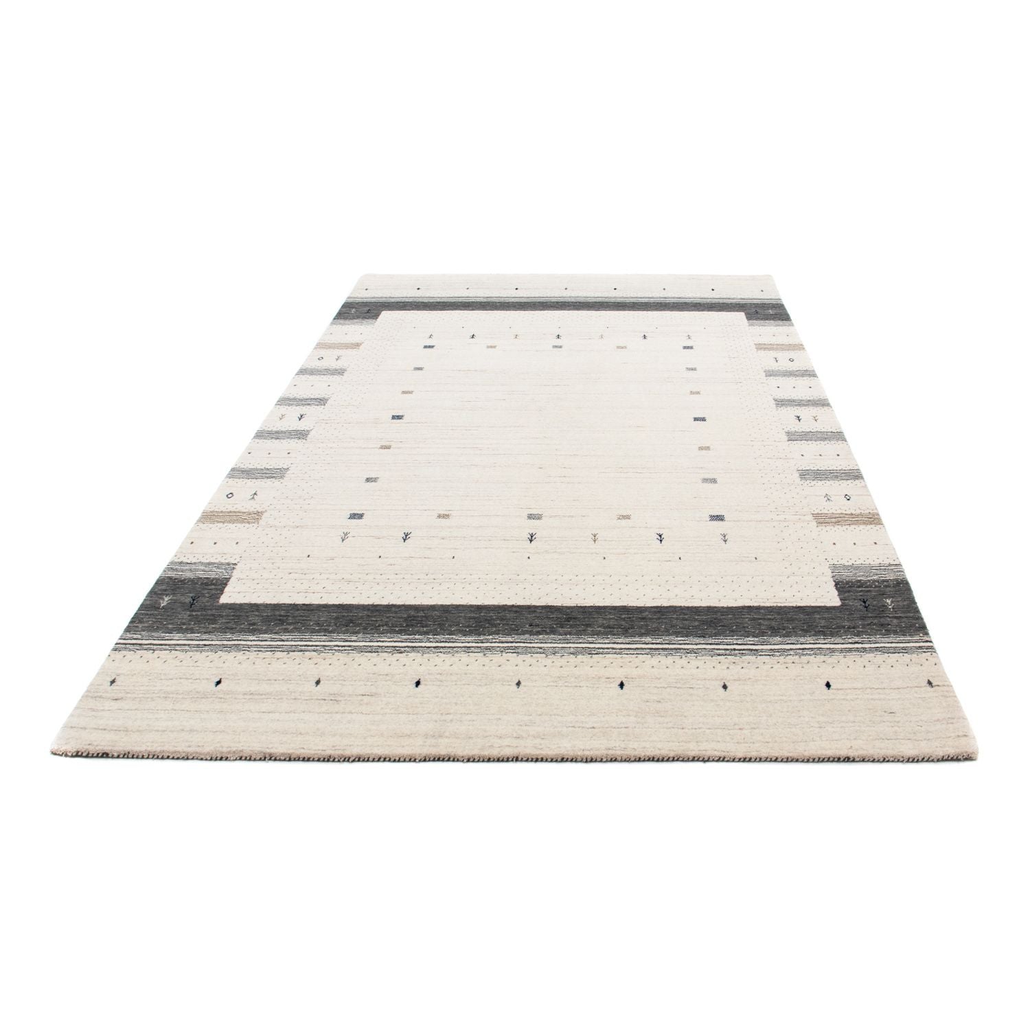 Gabbeh Teppich - Loribaft Indus 245 x 169 cm - beige