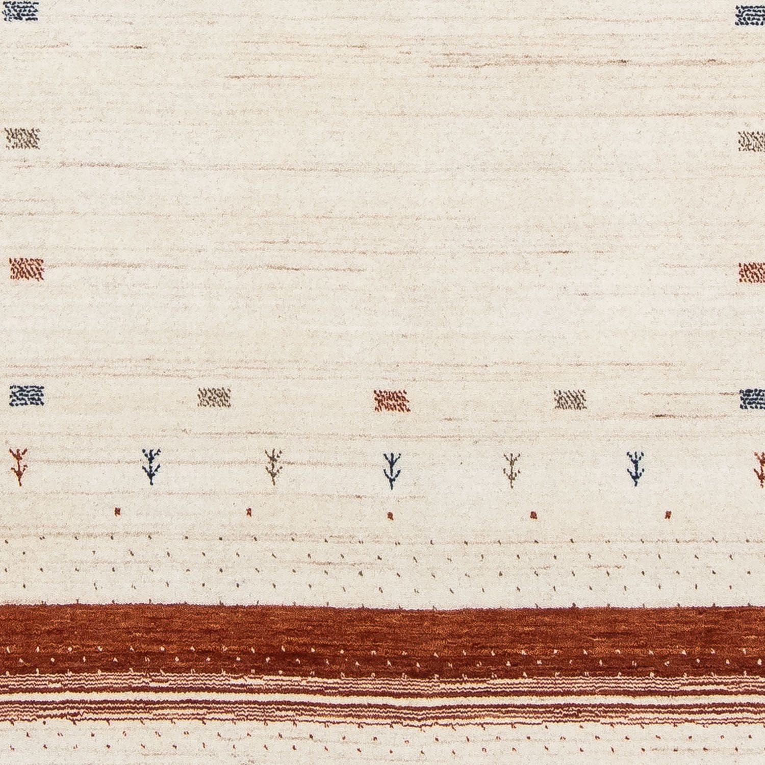 Gabbeh Teppich - Loribaft Indus 201 x 146 cm - beige