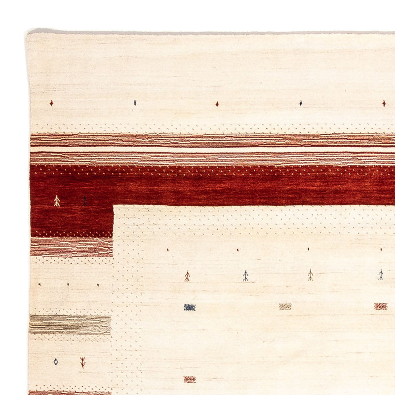 Gabbeh Teppich - Loribaft Indus 346 x 254 cm - beige