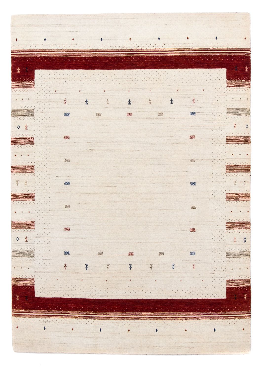 Gabbeh Teppich - Loribaft Indus 245 x 170 cm - beige
