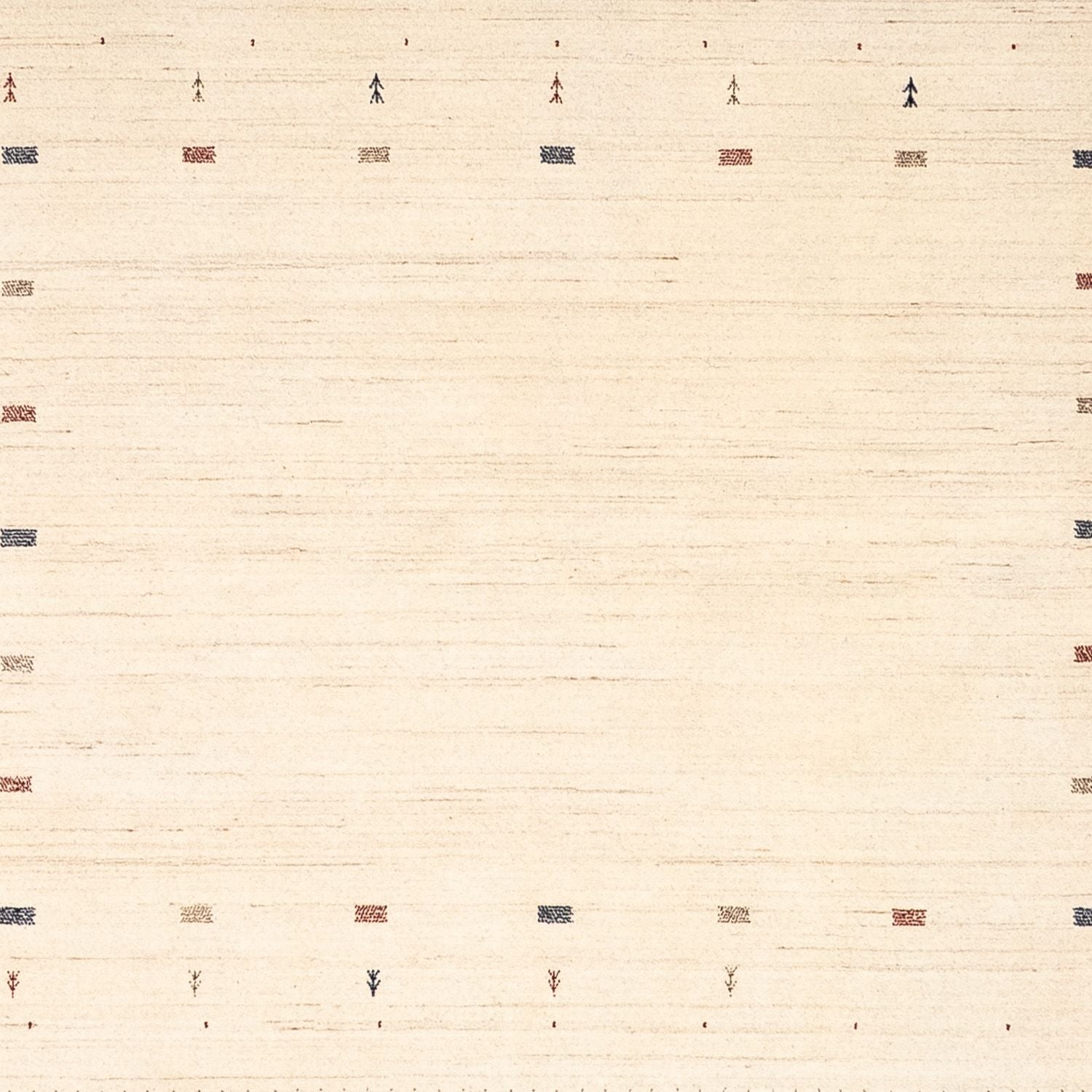Gabbeh Teppich - Loribaft Indus 255 x 255 cm - beige