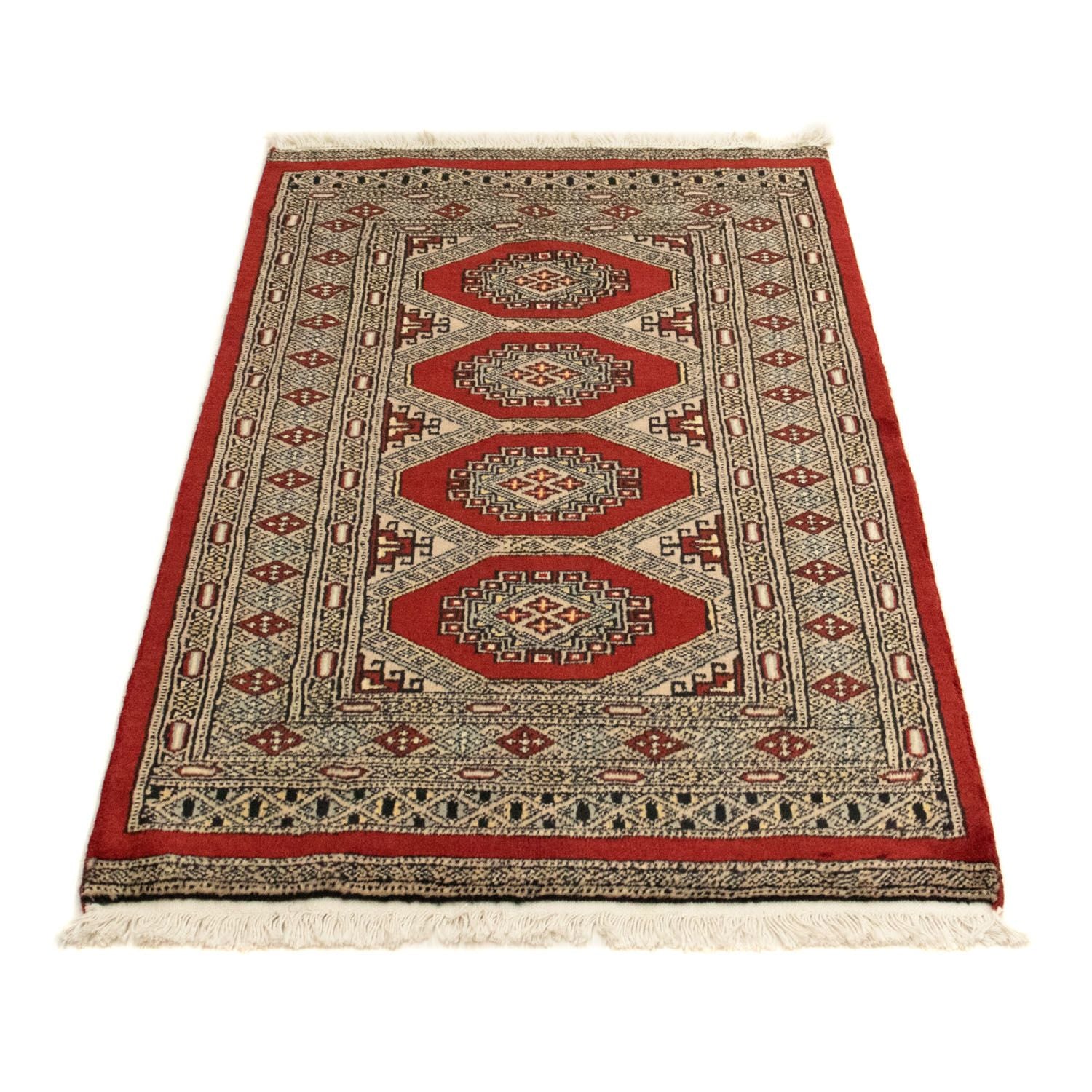 Afghan Teppich - Buchara 124 x 79 cm - rot