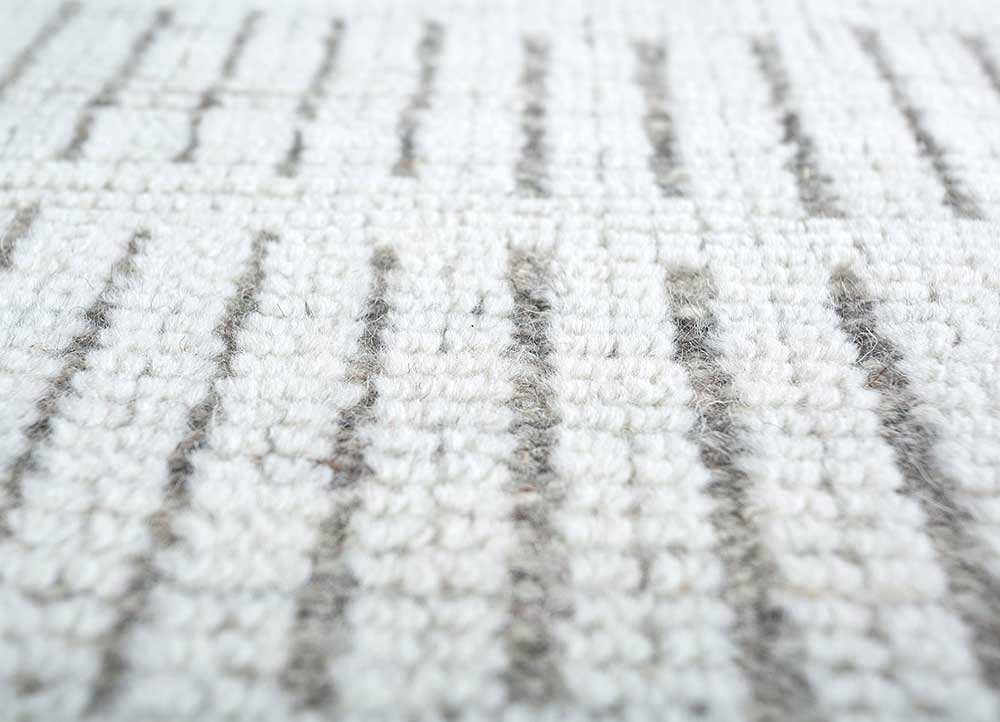Wollteppich quadratisch  - 75 x 75 cm - creme