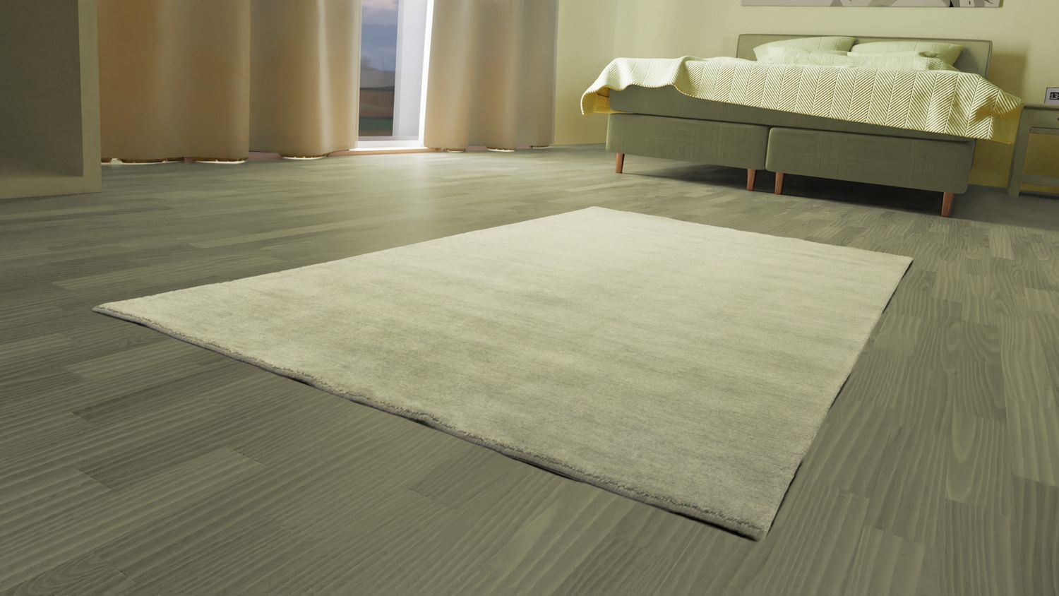 Gabbeh Teppich - Indus 160 x 90 cm - silber