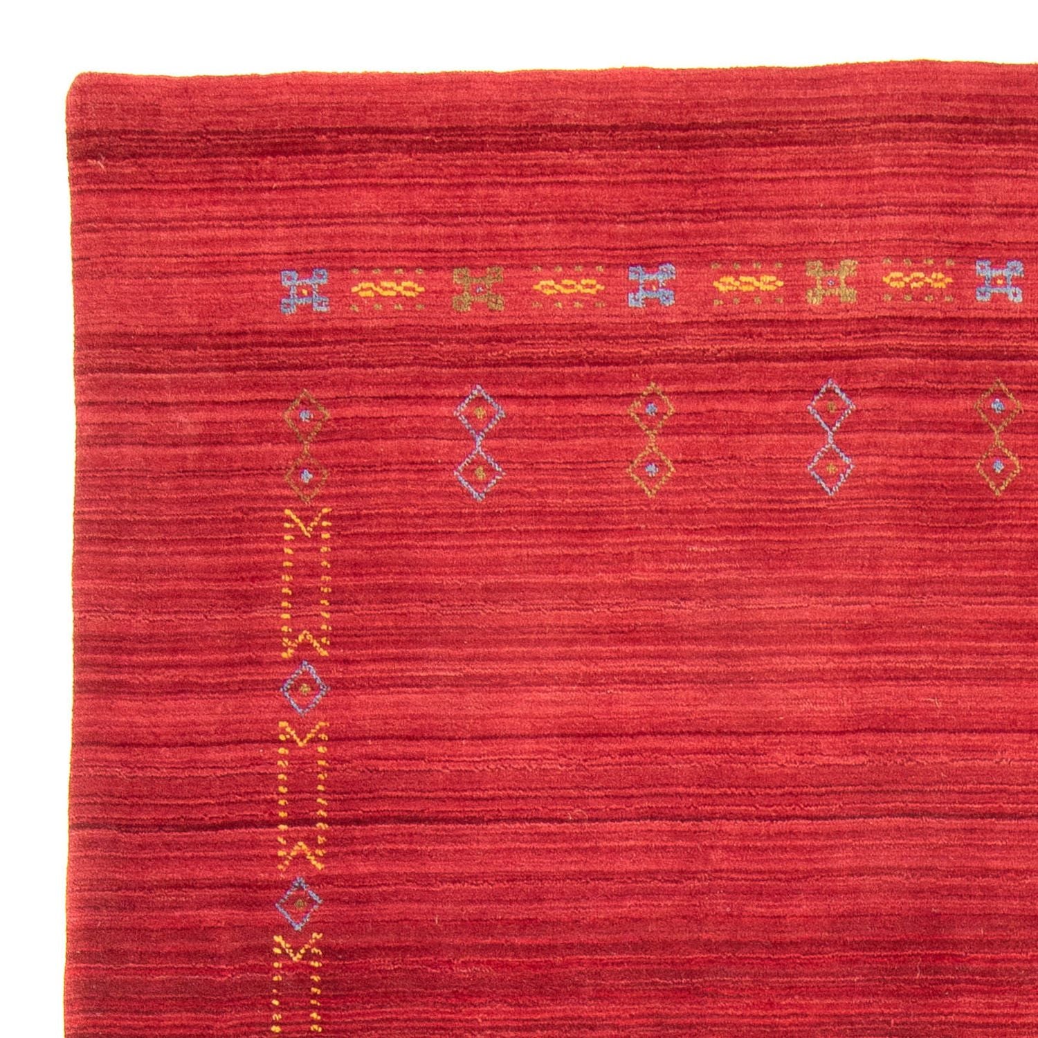 Gabbeh Teppich - Loribaft Softy 240 x 170 cm - dunkelrot