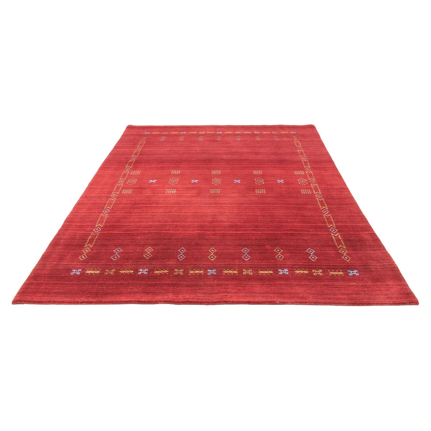 Gabbeh Teppich - Loribaft Softy 240 x 170 cm - dunkelrot