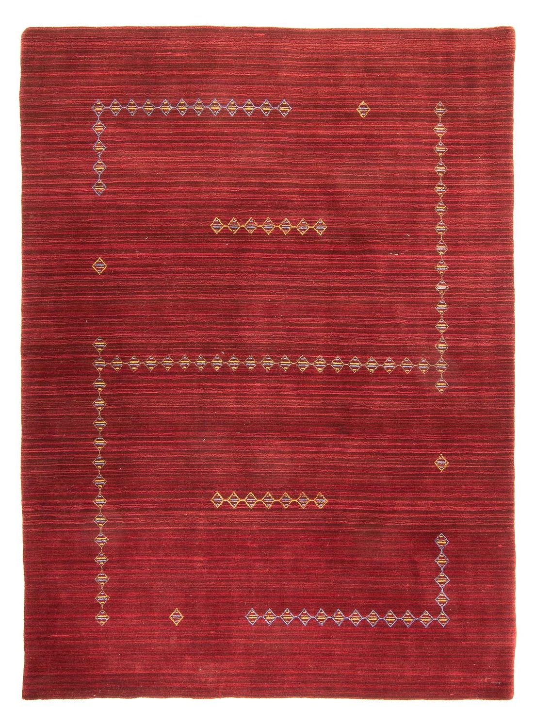 Gabbeh Teppich - Loribaft Softy 240 x 170 cm - dunkelrot
