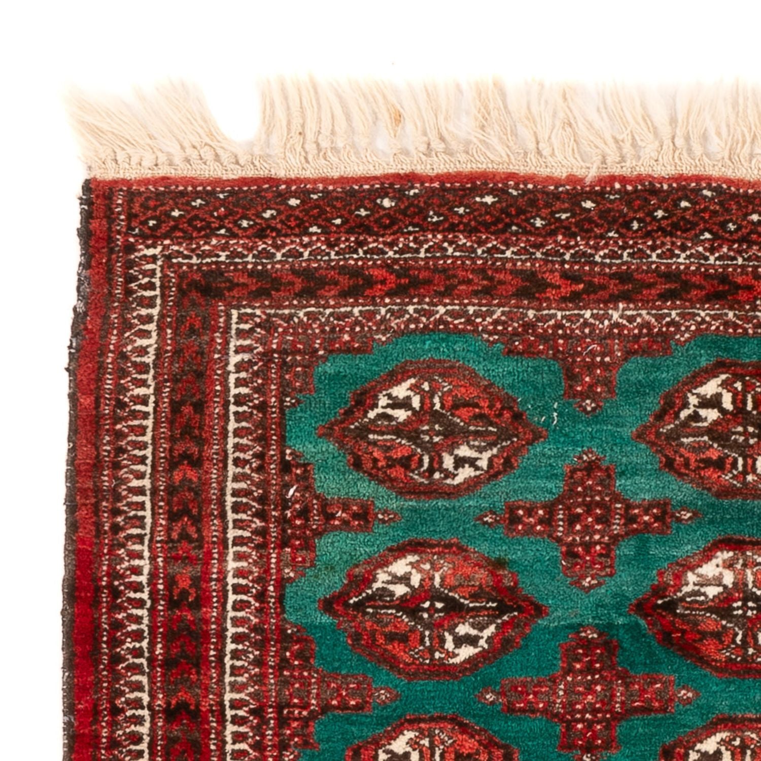 Turkaman Teppich - 117 x 95 cm - mehrfarbig